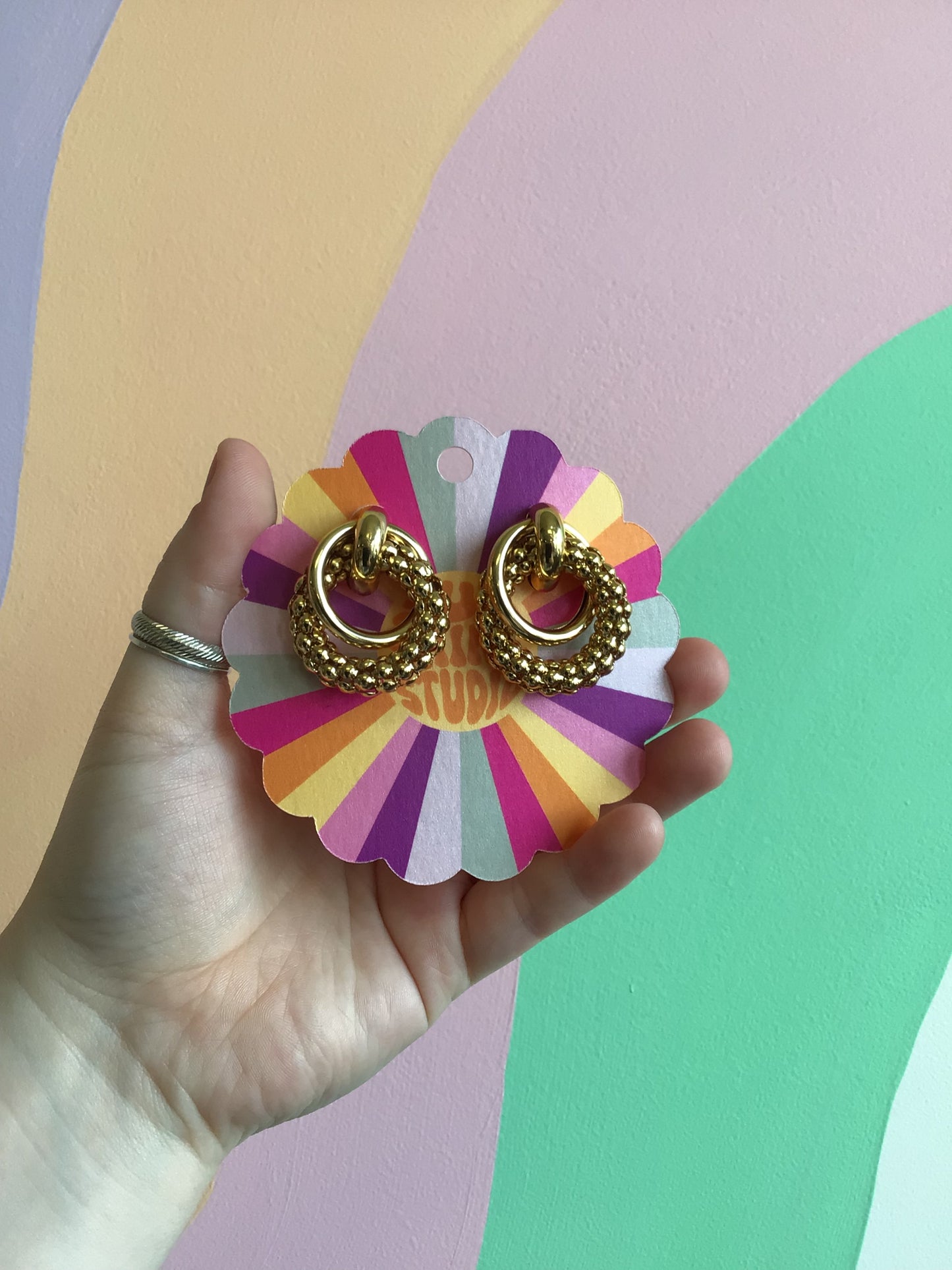 Carol Titanium Knotted Studs