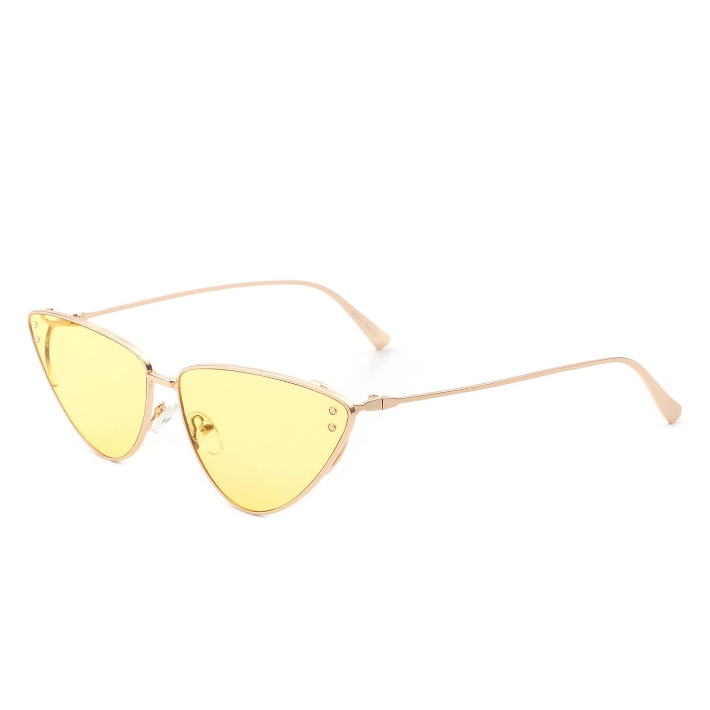Retro Tinted Flat Lens Fashion Cat Eye Sunglasses: No Packaging