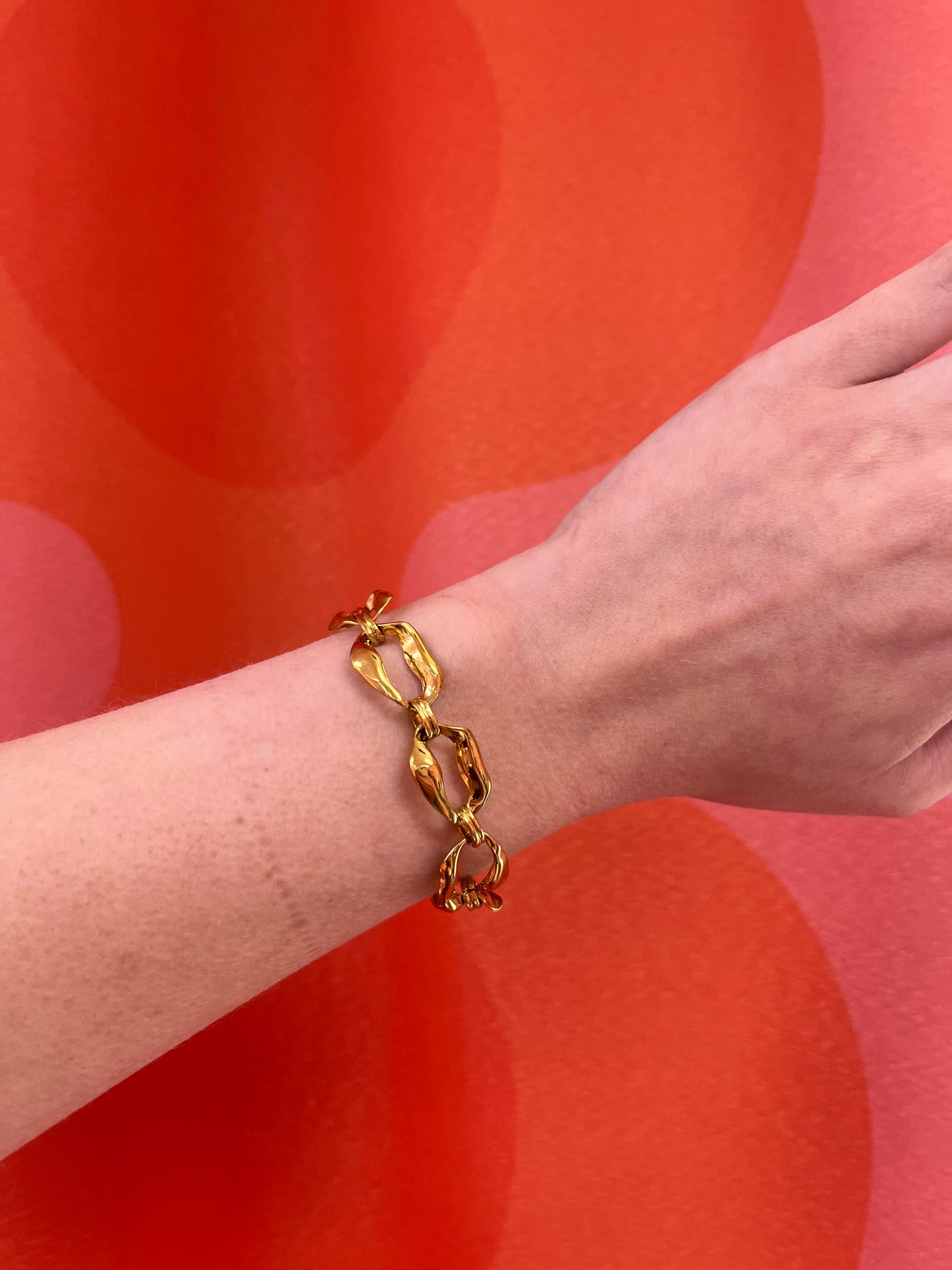 Organic Shape Gold Bracelet