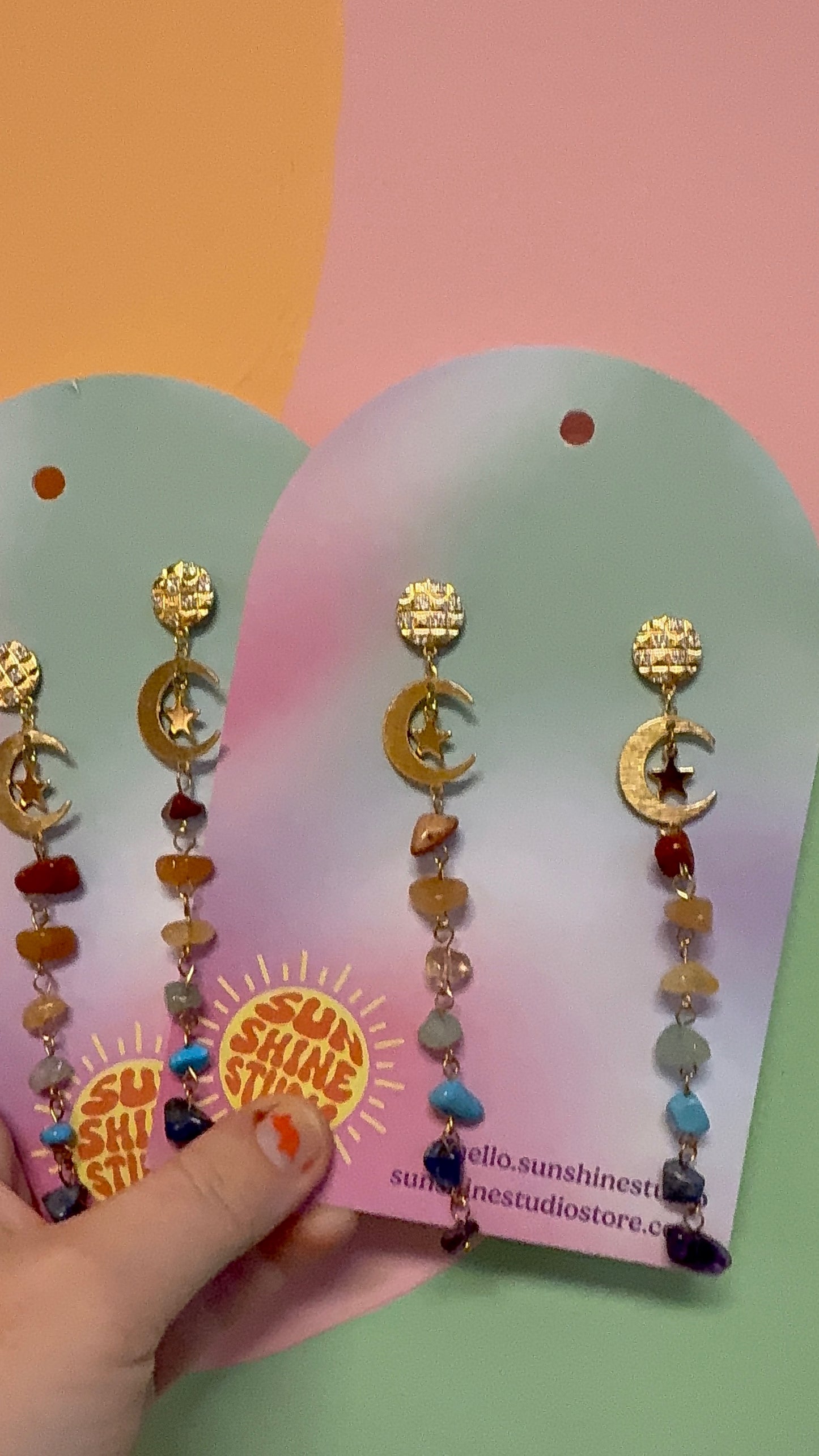 Rainbow Rock Dangles