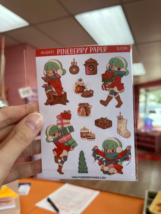 Winter Holidays Sticker Sheet
