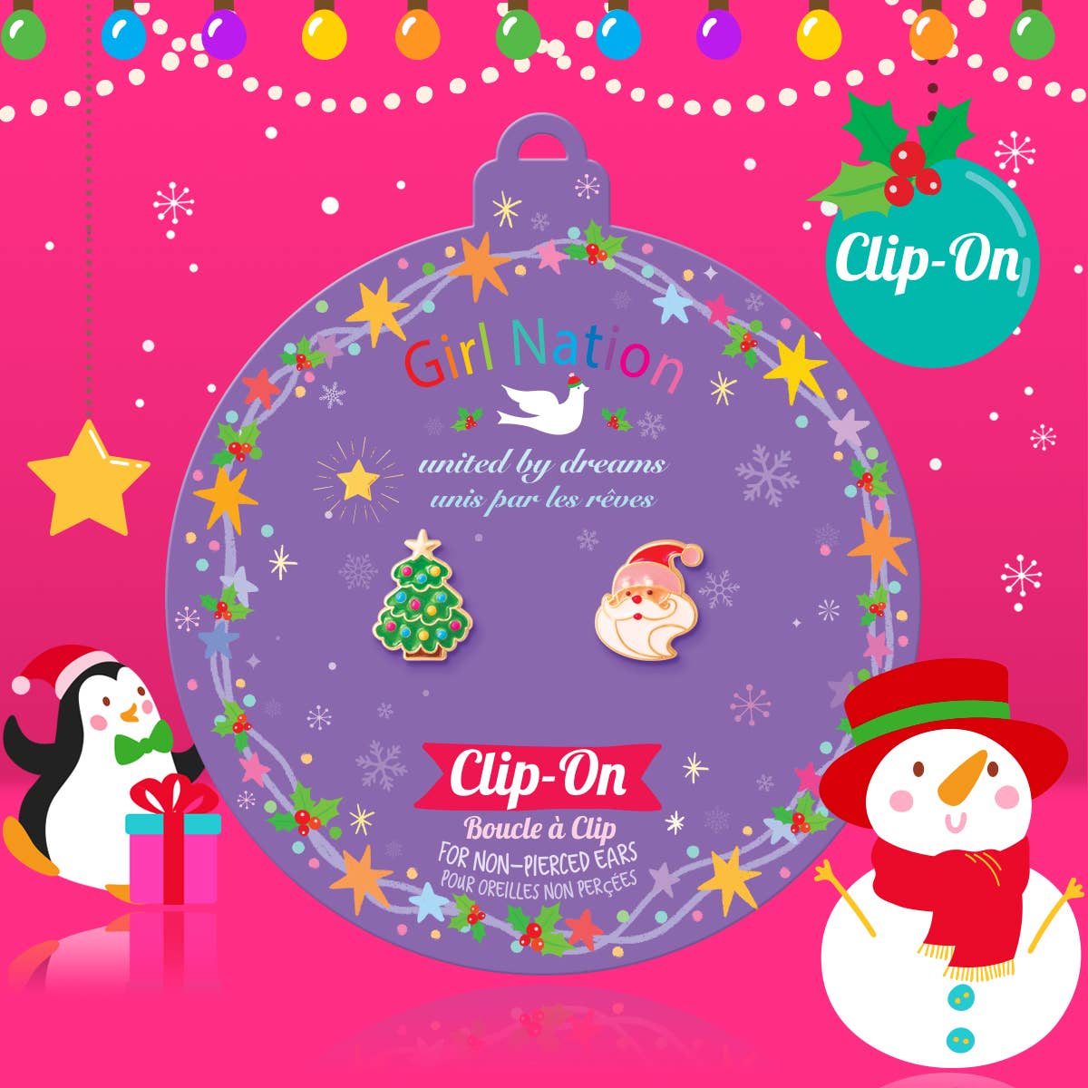 The Perfect Pair | Clip On Earrings | Merry & Bright