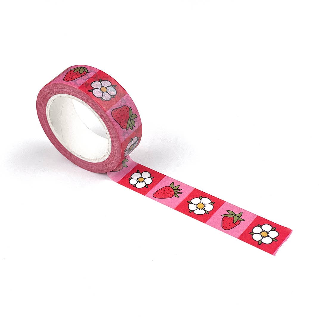 Strawberry Checkers Washi Tape