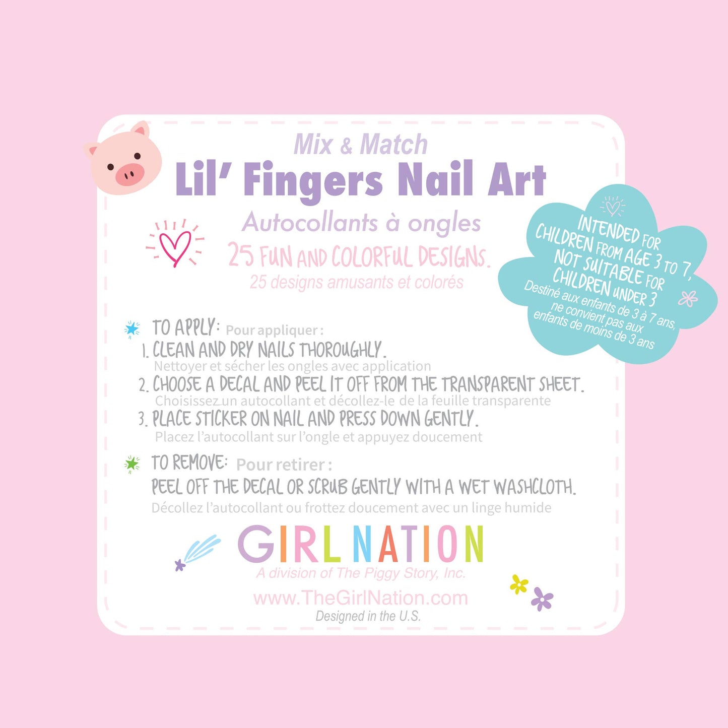 Lil' Fingers Nail Art- Animal Friends