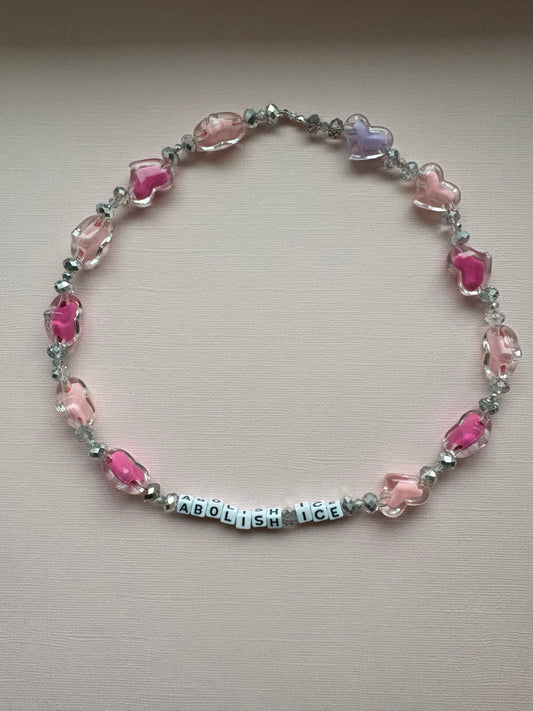 Abolish Ice Pink on Pink Necklace or Bag Charm