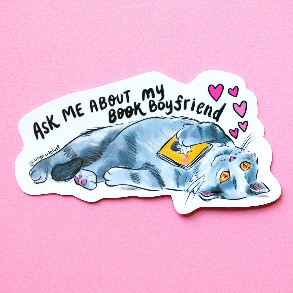 Book Boyfriend Vinyl Sticker
