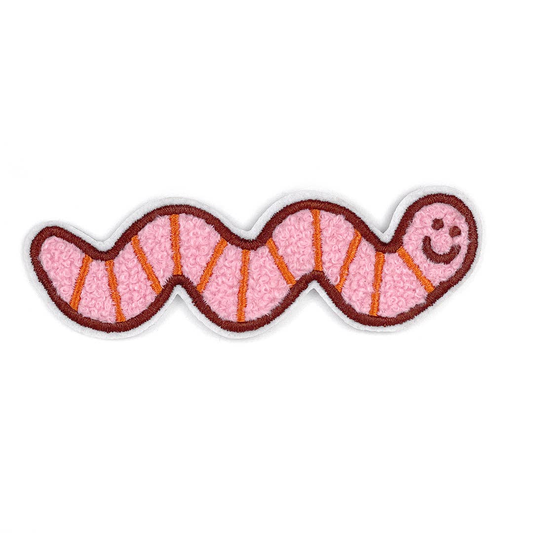 Worm Iron-On Patch