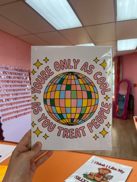 Oopsy Daisy Disco Ball 8.5 x 11 print