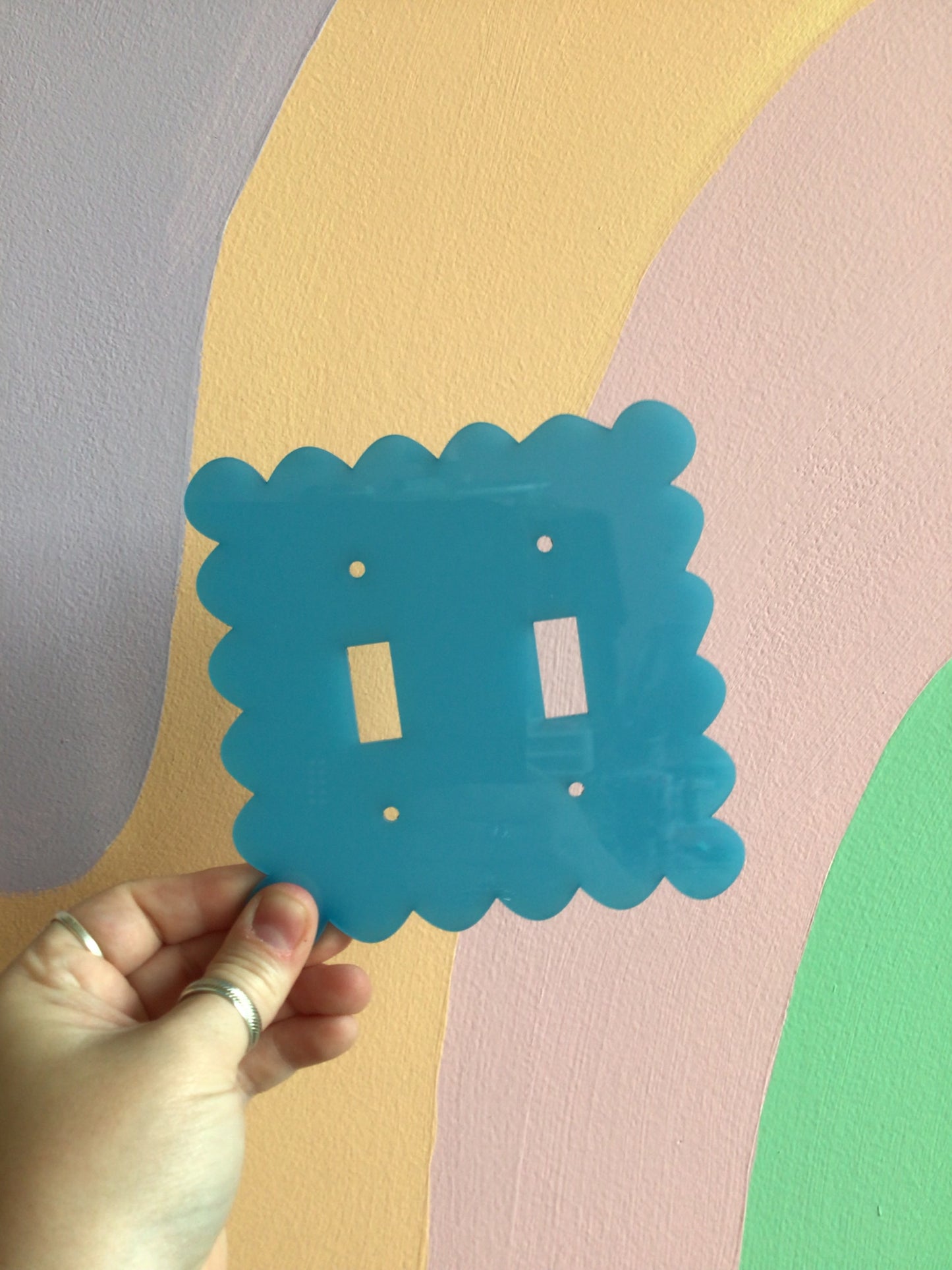Turquoise Glow-In-The-Dark Outlet Covers
