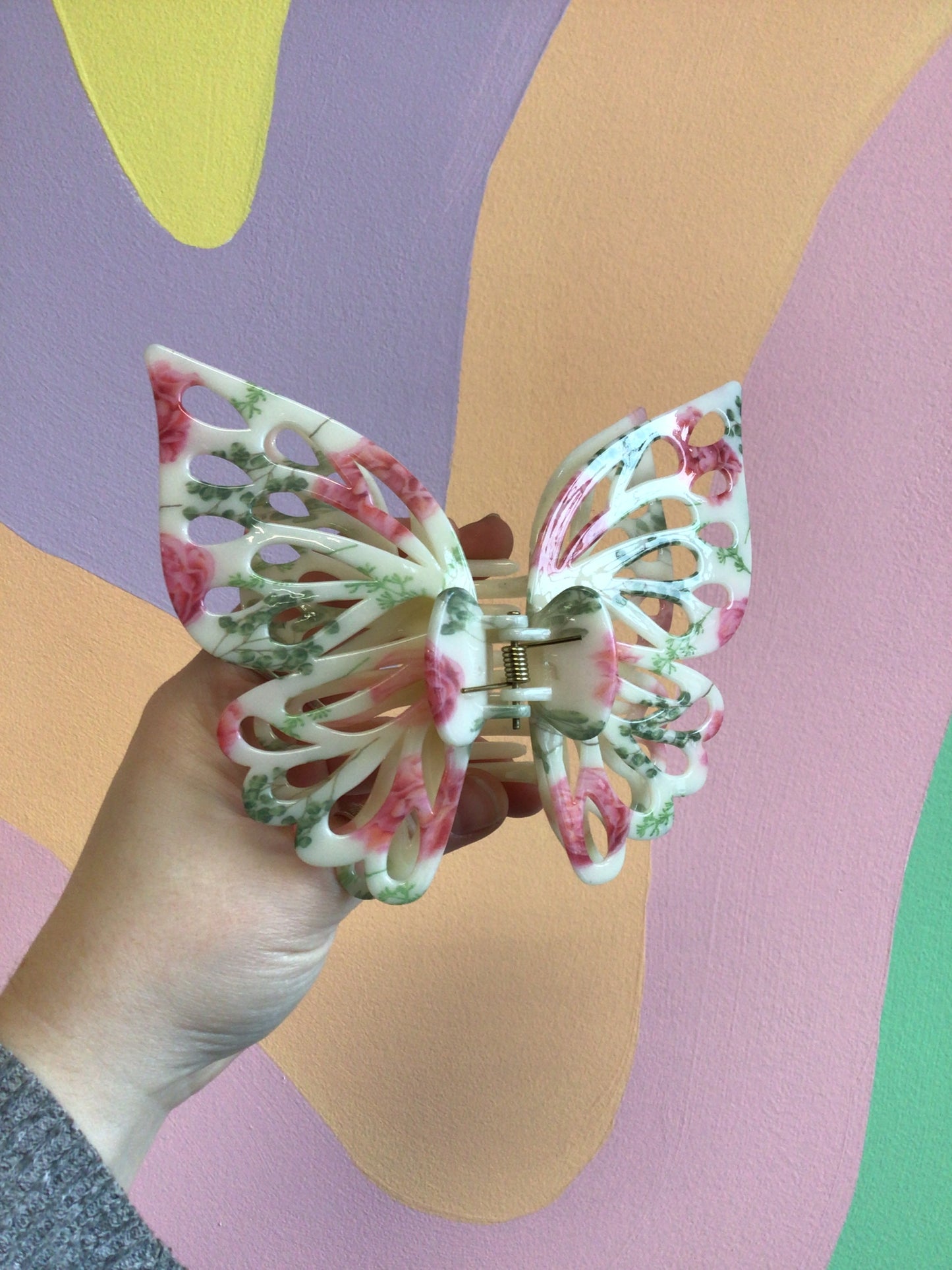 Toile Butterfly Hair Claw