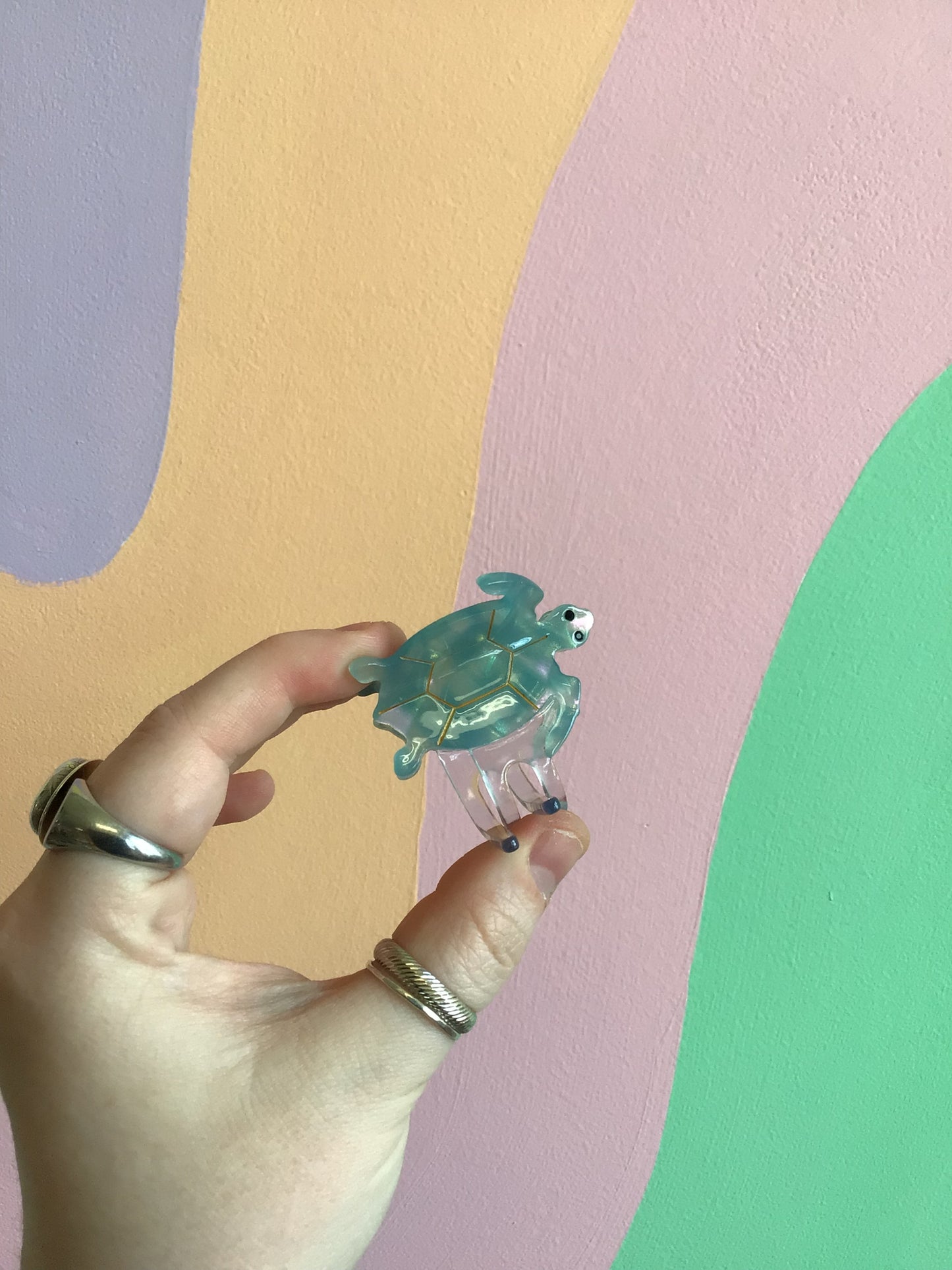 Tiny Turtle Hair Claw