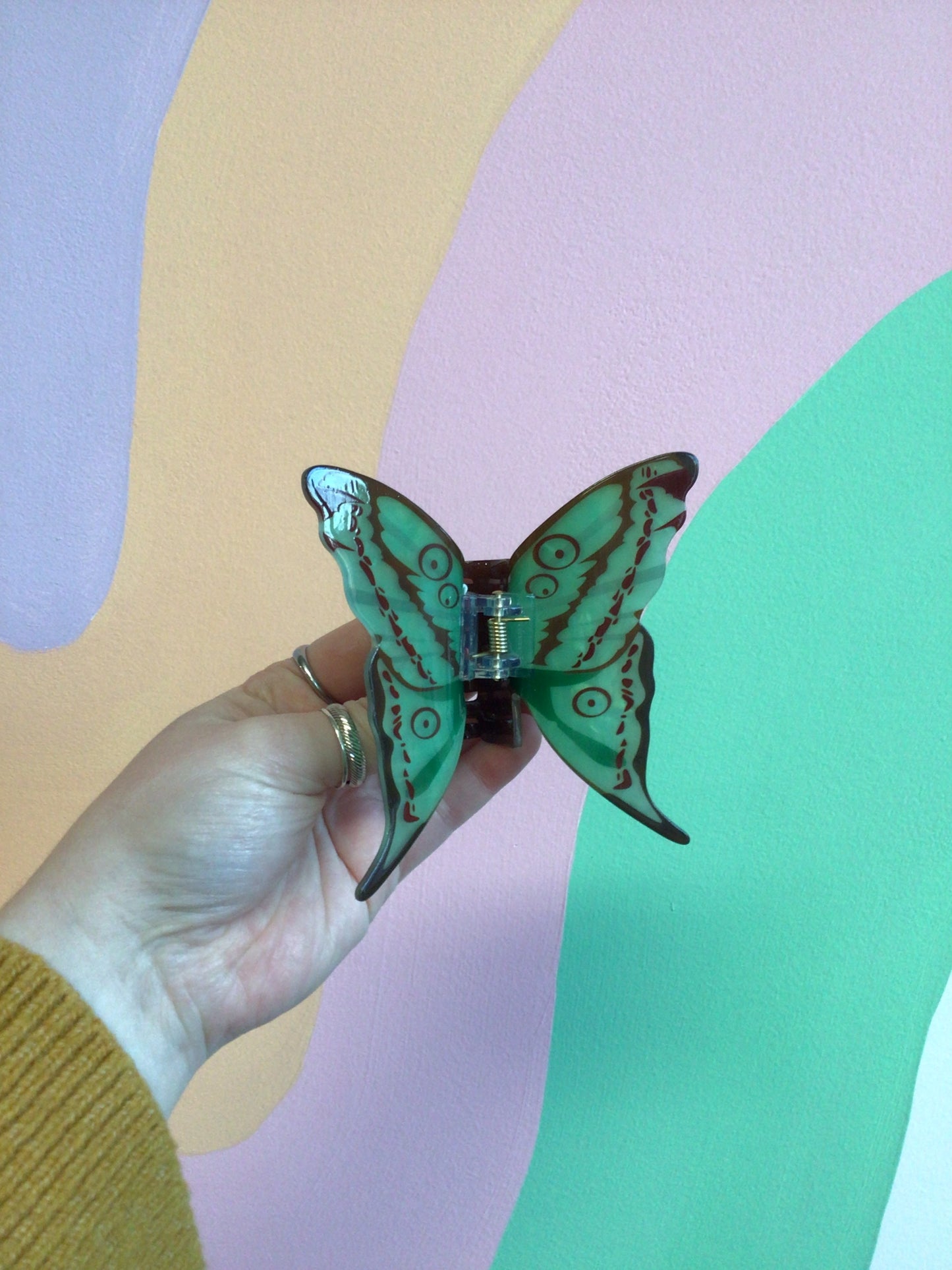 Colorful Butterfly Hair Claw