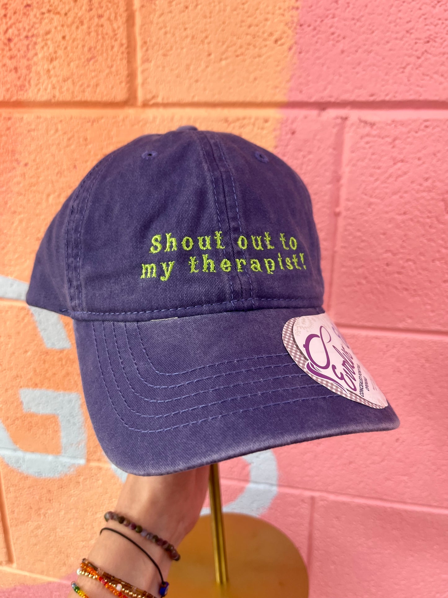 Shoutout to my Therapist Embroidered Hat