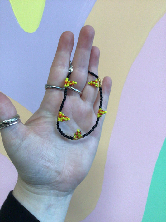Beaded Pizza Bracelet