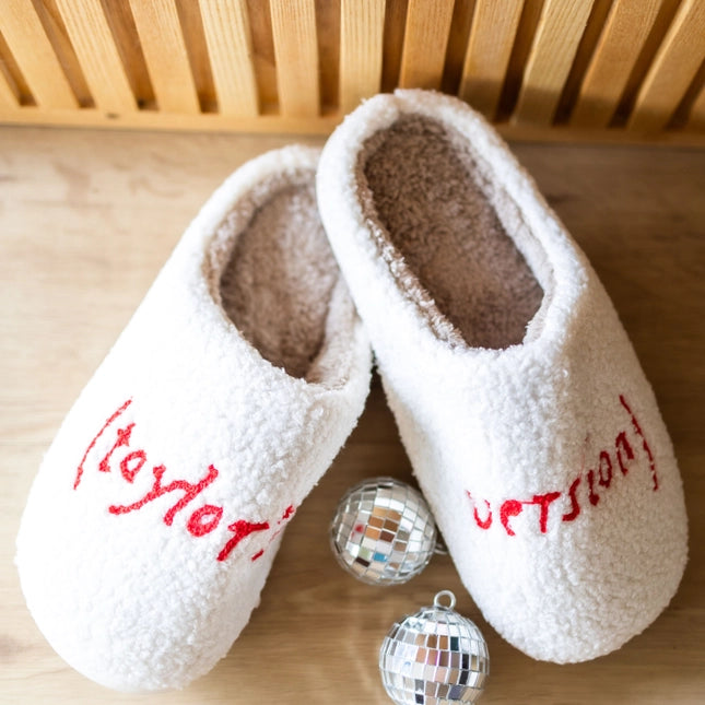 "Taylor's Version" Fleece Lined Slippers