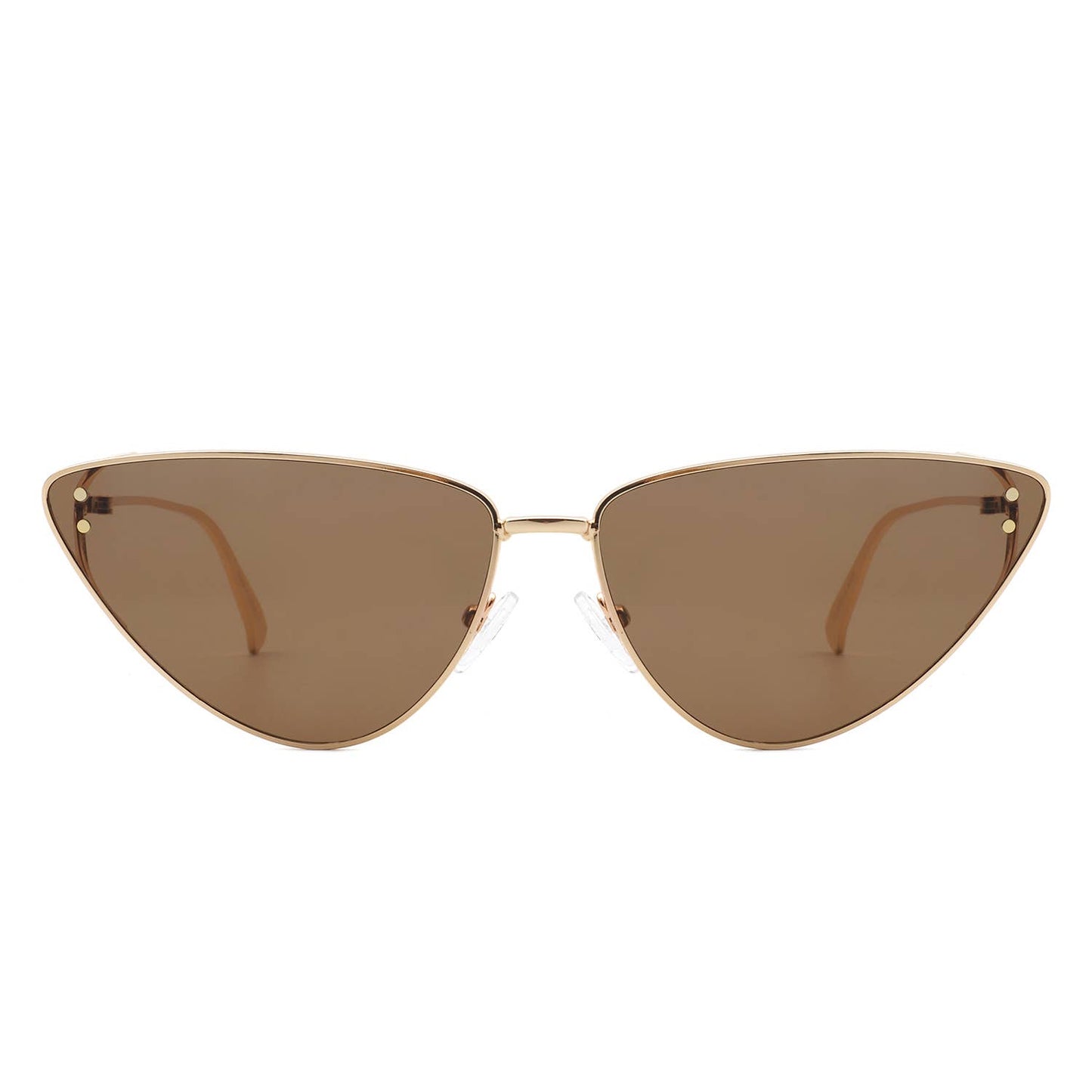 Retro Tinted Flat Lens Fashion Cat Eye Sunglasses: No Packaging