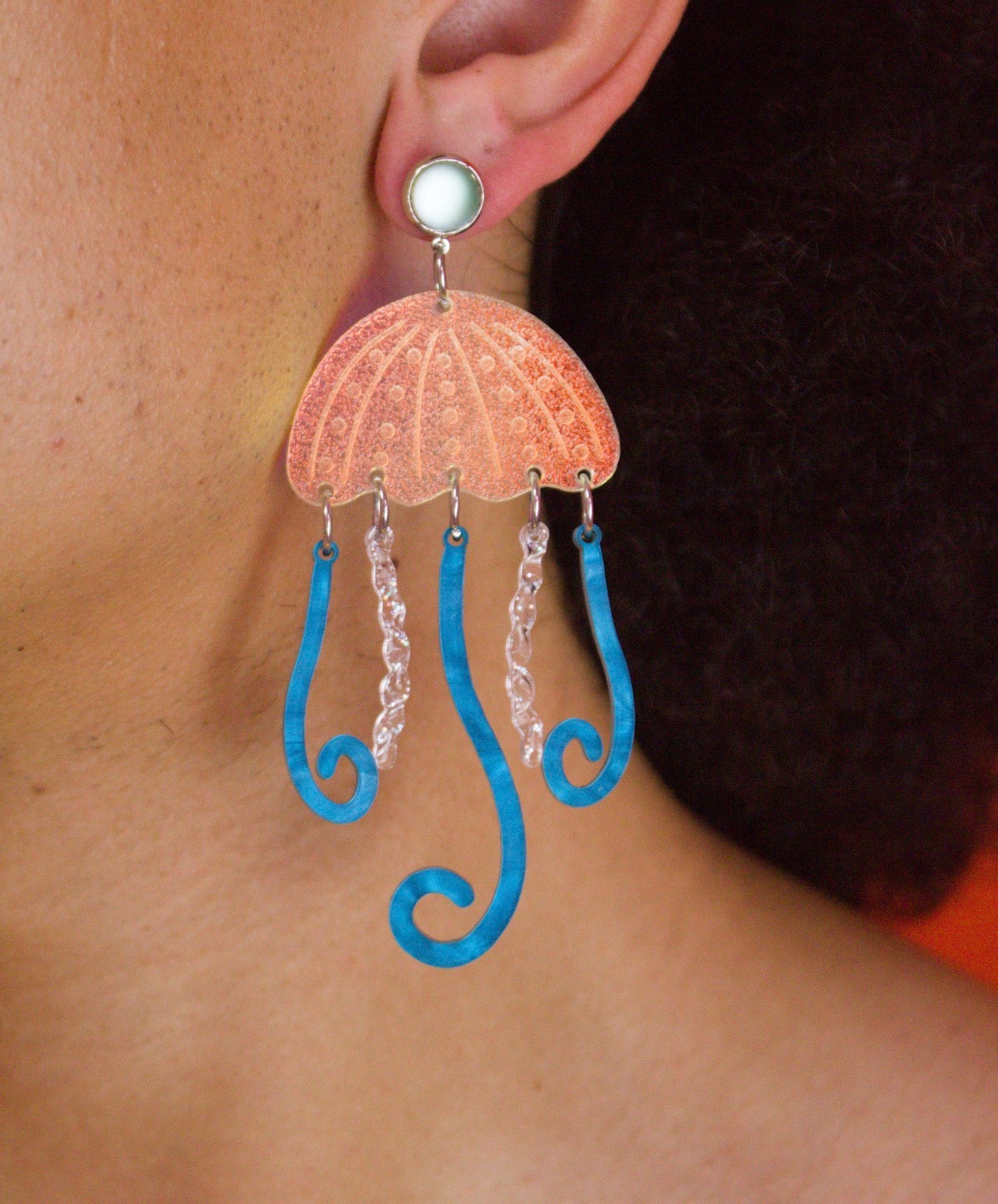 Funky Jellyfish Acrylic Earrings