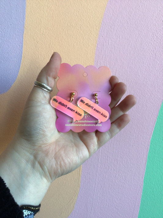 “We Didn’t Even Kiss” Iridescent Studs