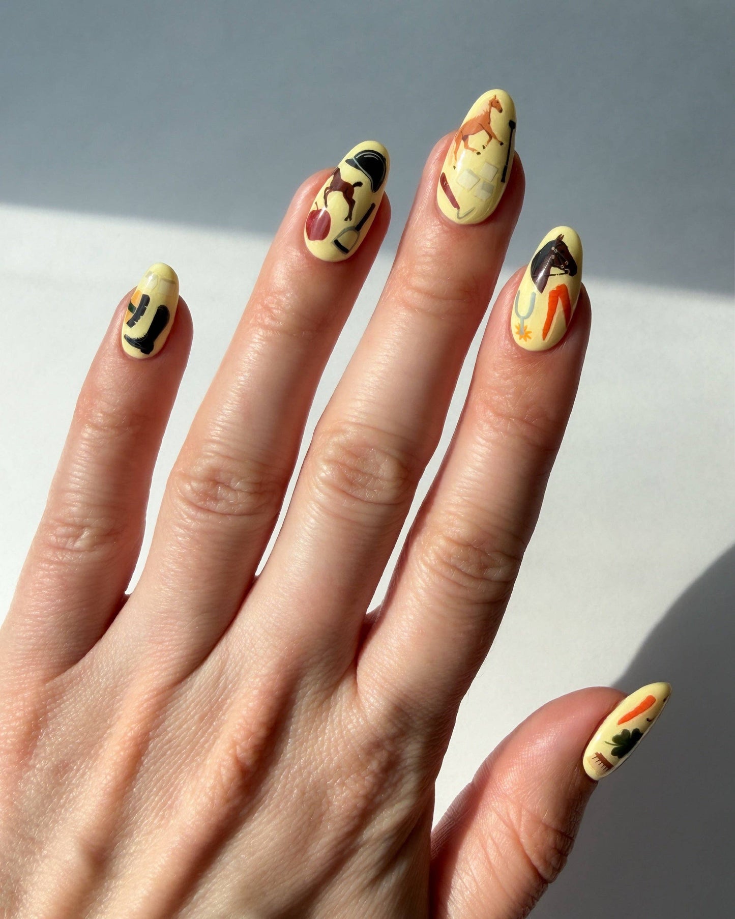 Nail Art Stickers - HORSE GIRL