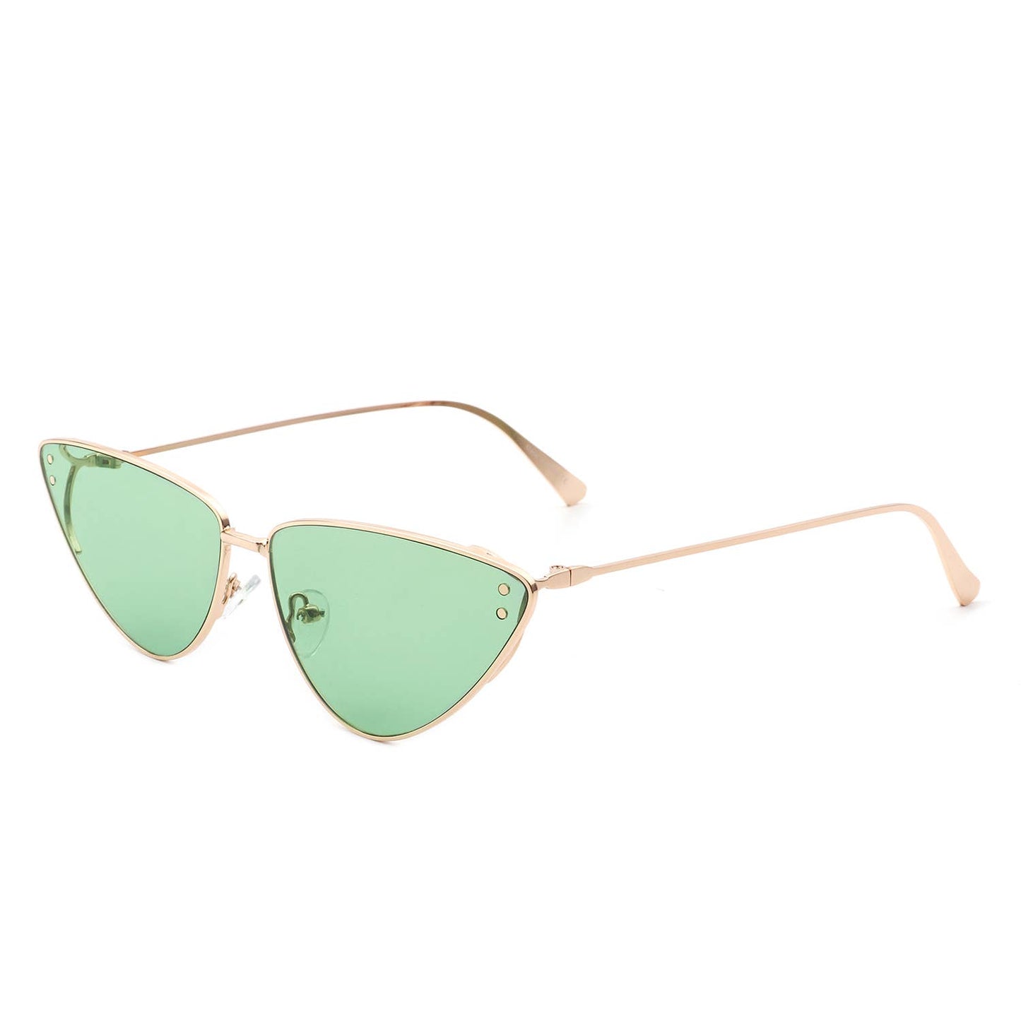 Retro Tinted Flat Lens Fashion Cat Eye Sunglasses: No Packaging