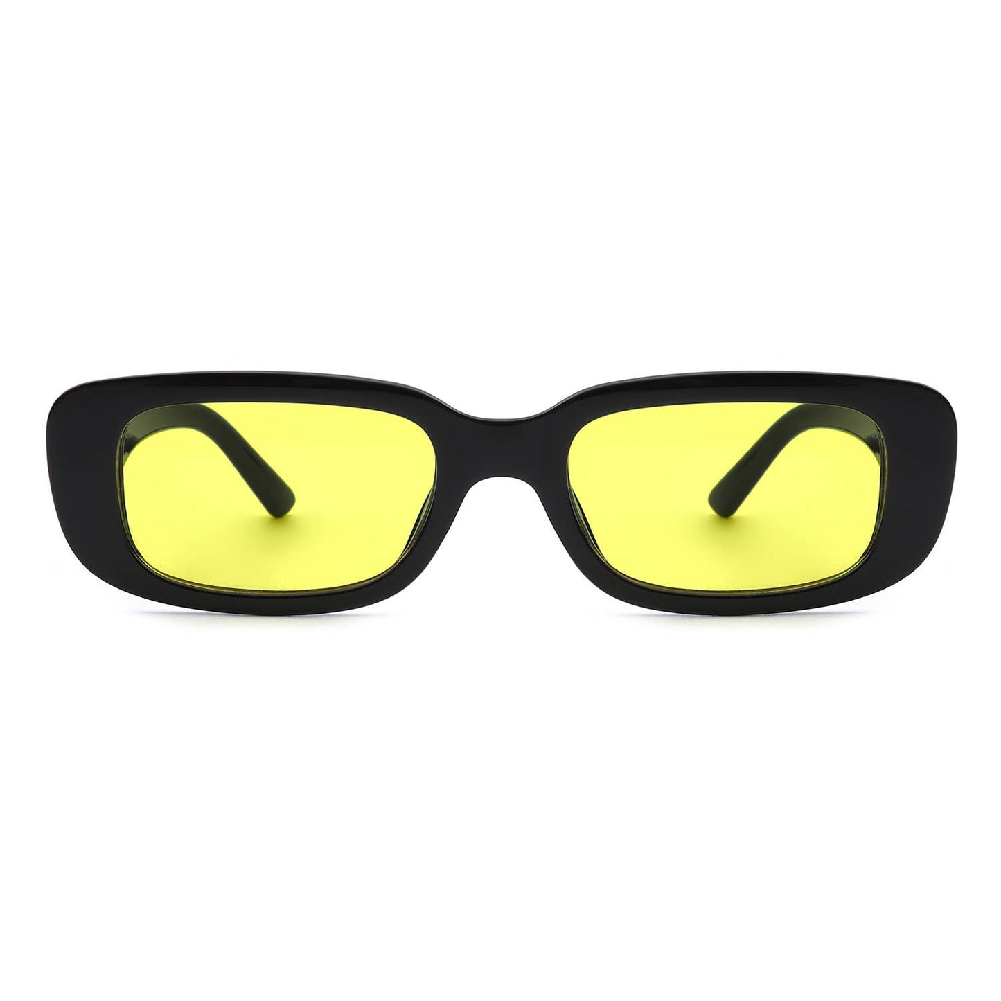 Rectangle Narrow Fashion Vintage Slim Retro Sunglasses: No Packaging