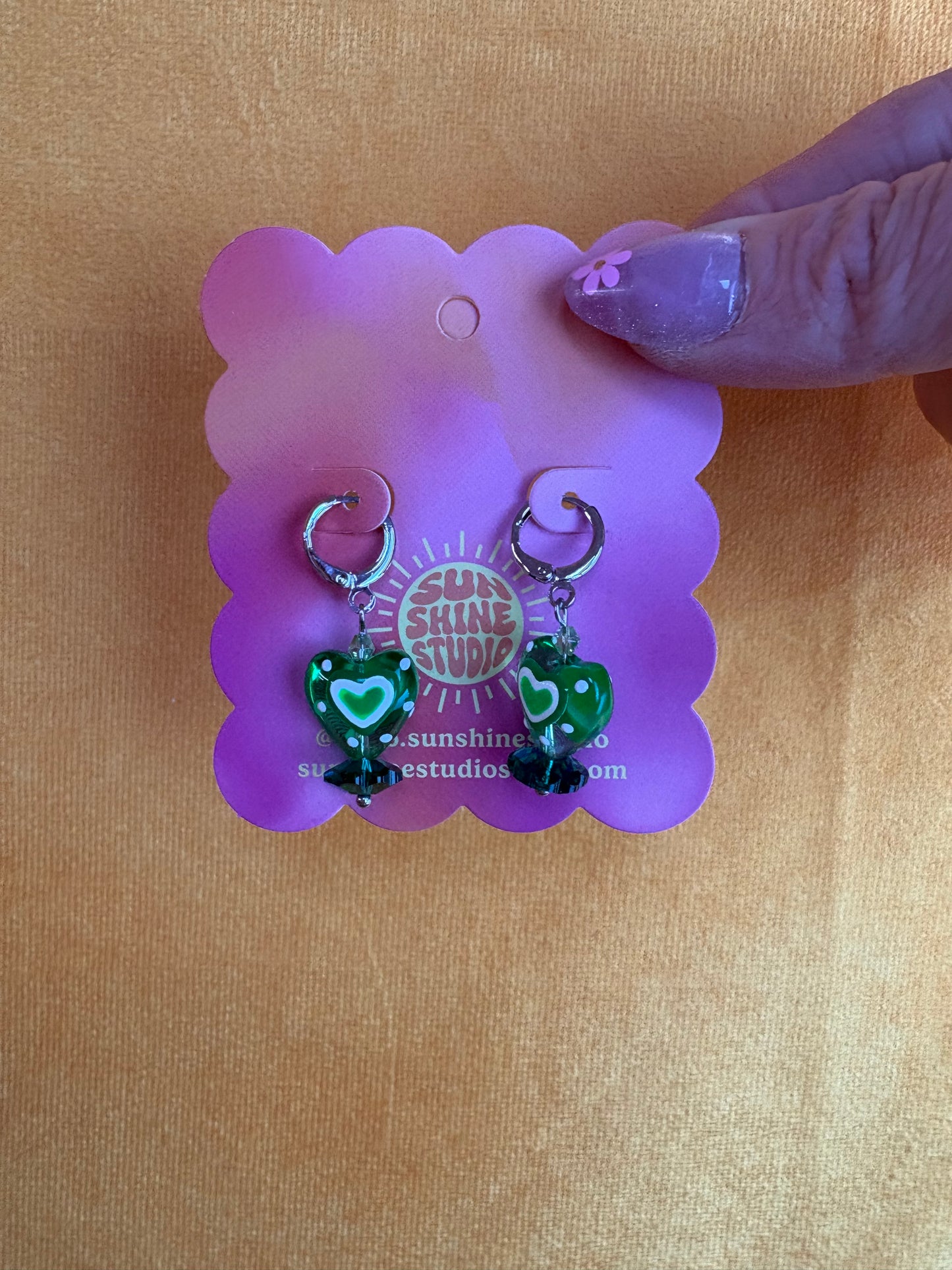Art Pop Heart Dangle