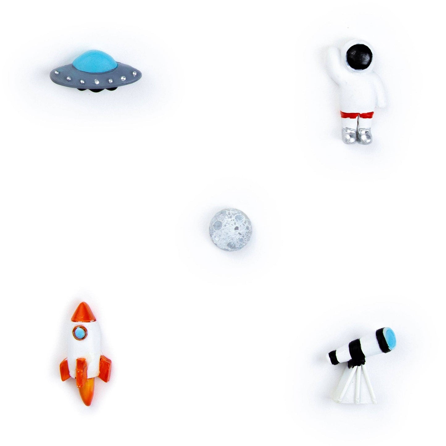 Colorful SPACE EXPLORATION magnets s/5