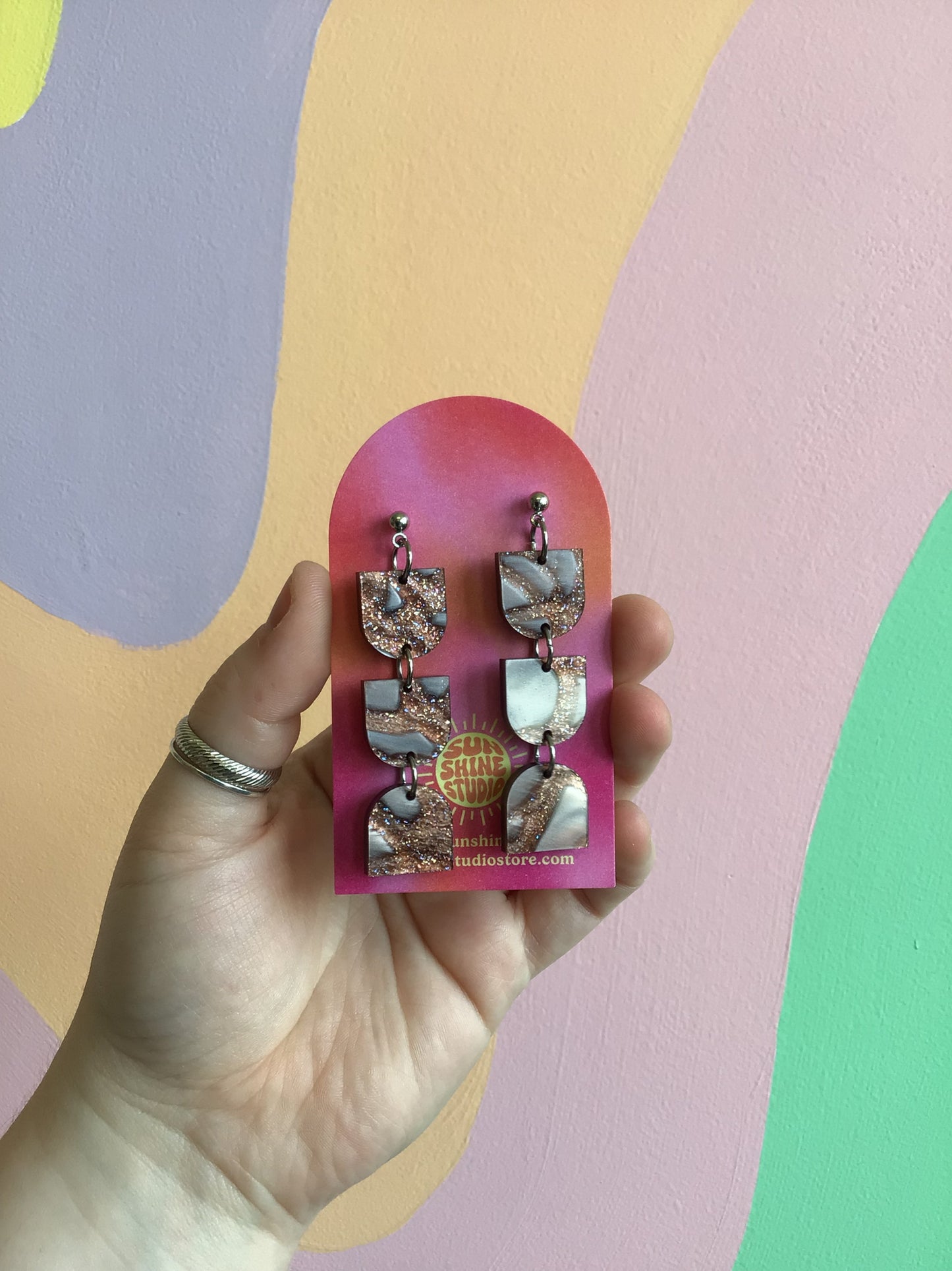 Mini Arch Acrylic Earrings