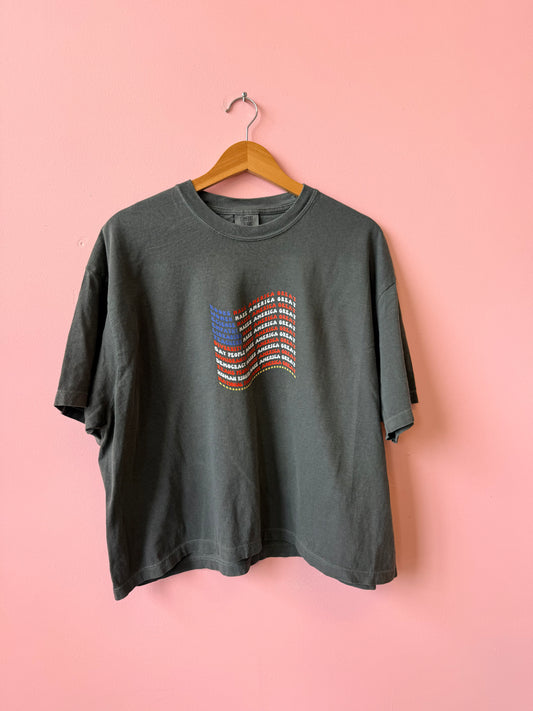 What Actually Makes America Great Flag Graphic Tee