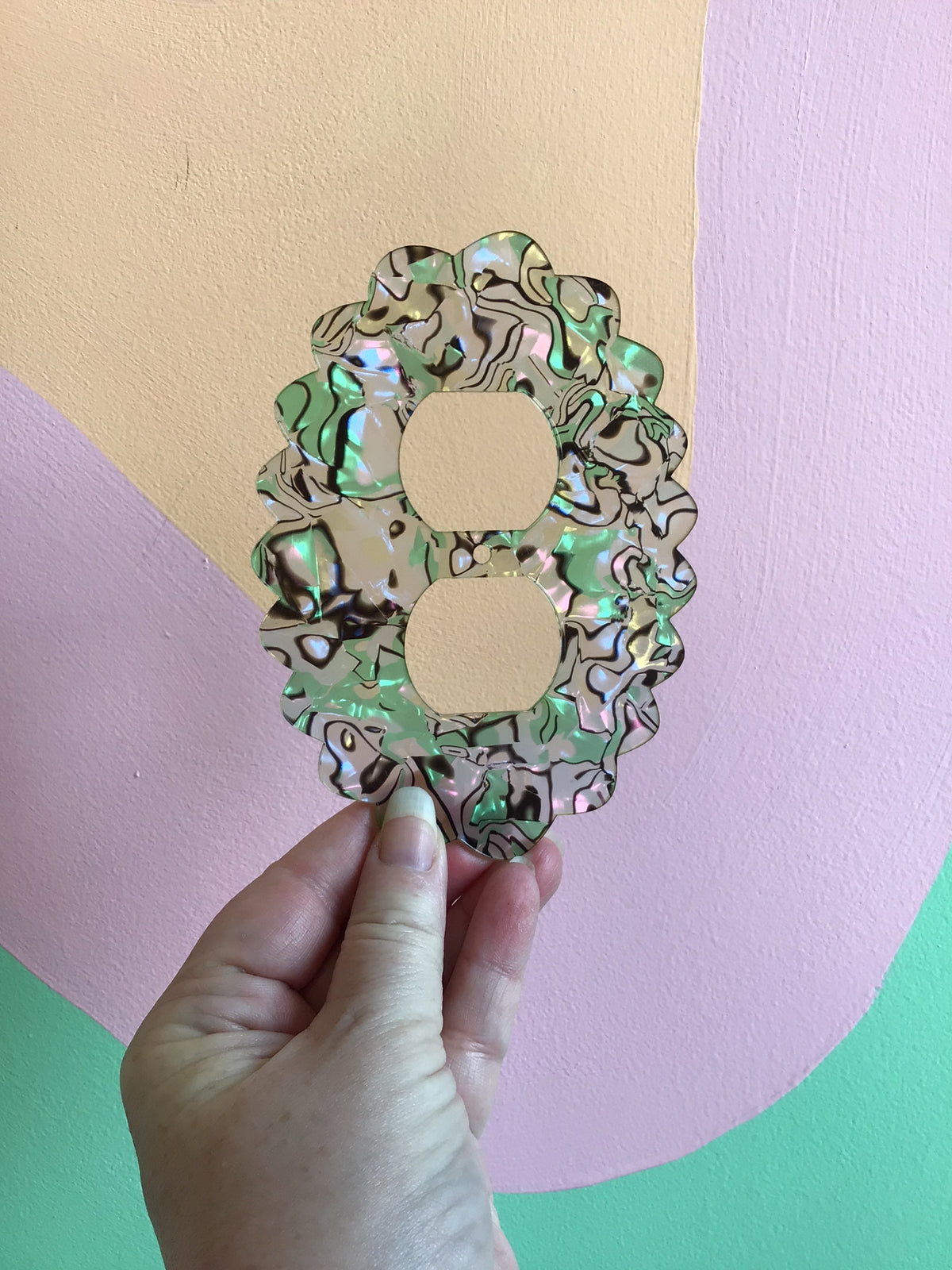Green Abalone Outlet Covers