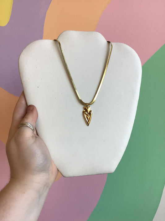 Heartbeat Titanium Charm Necklace