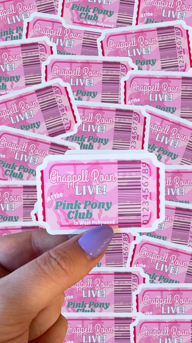 Pink Pony Club Ticket Sticker