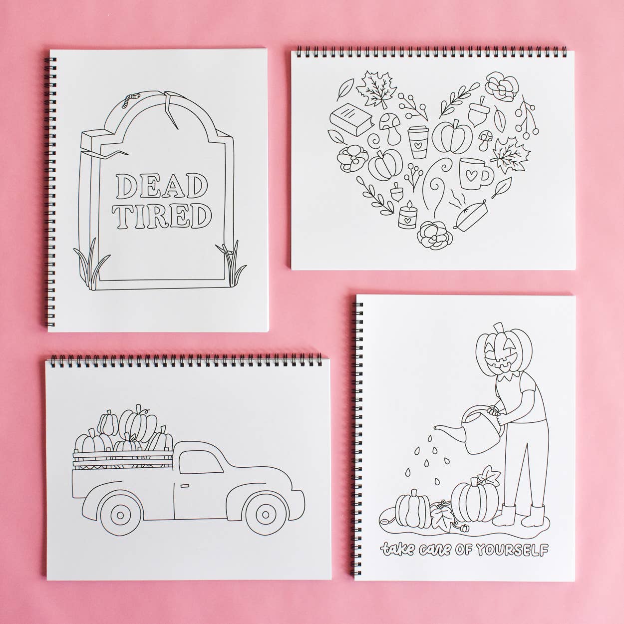 Fall Coloring Book | Simple Adult Coloring Book