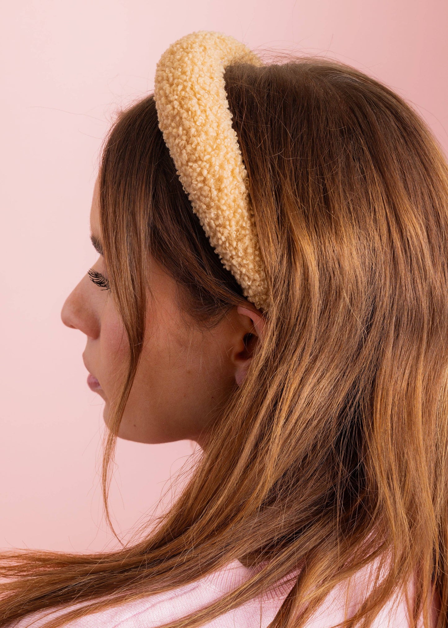 Padded Headband - Sherpa - Solid Tan - Thea