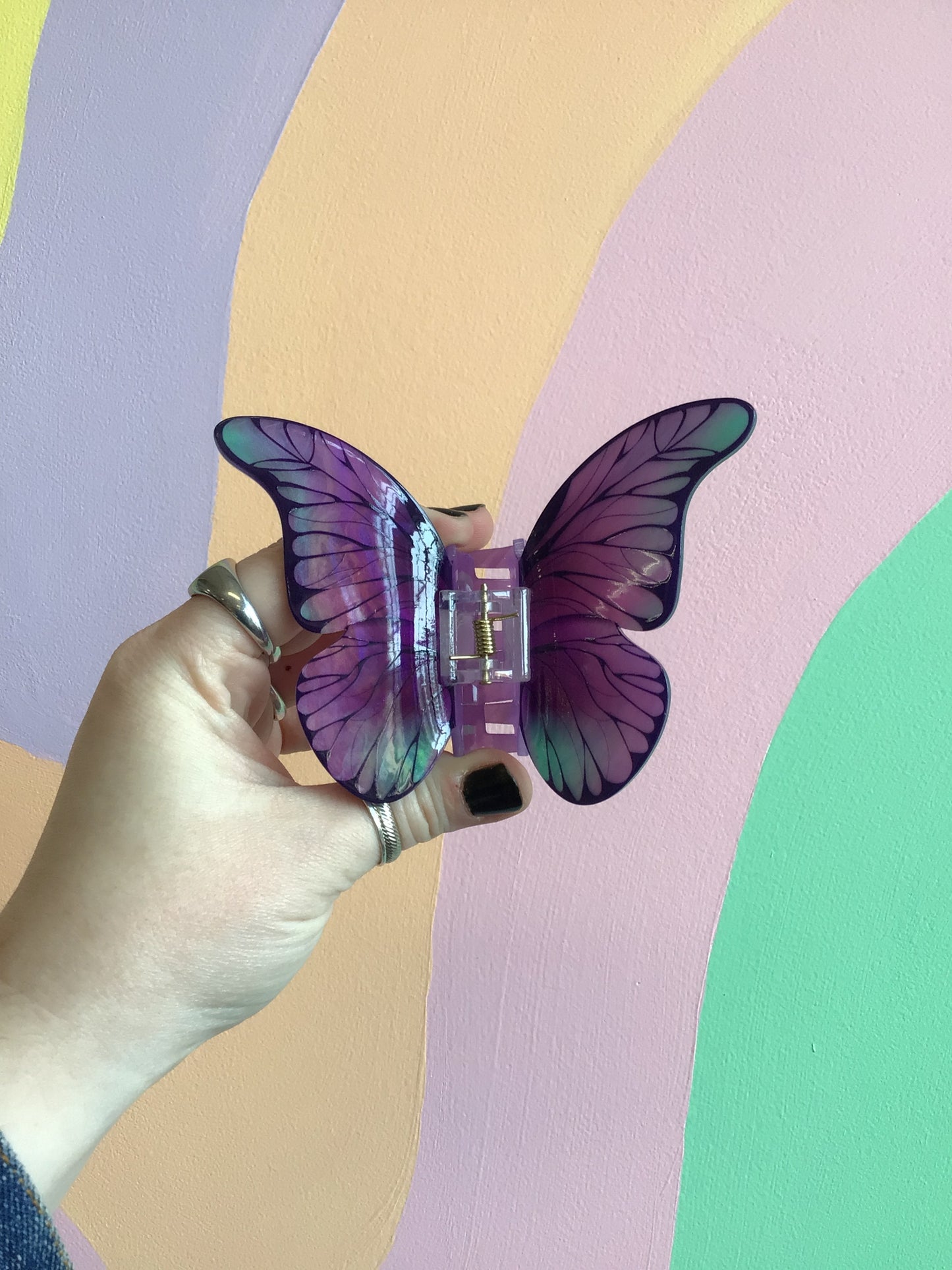 Colorful Butterfly Hair Claw