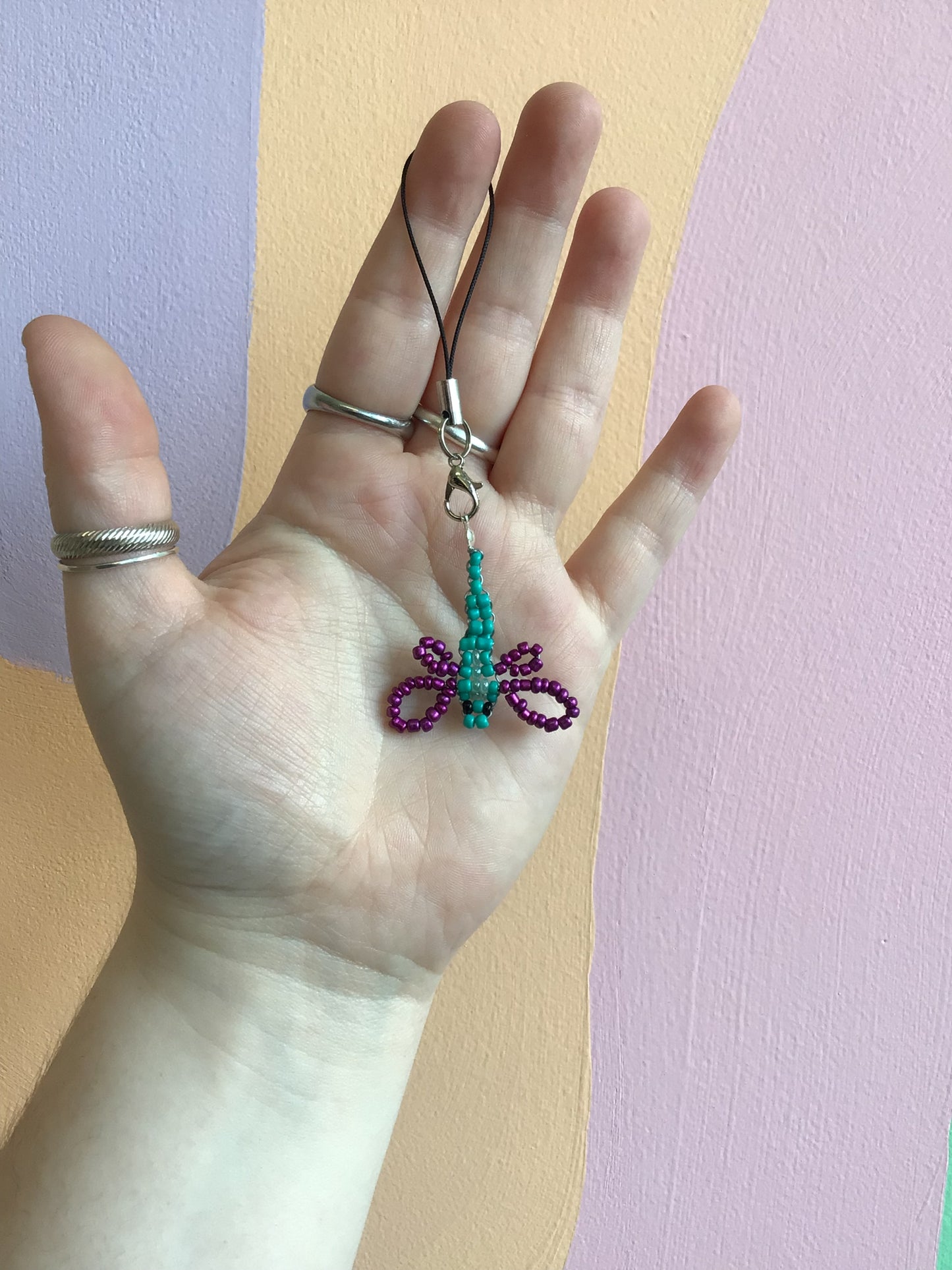 Teeny Beaded Phone/Bag Charms