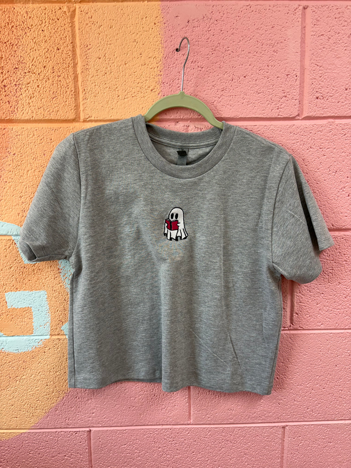 Bookish Ghost Embroidered Top