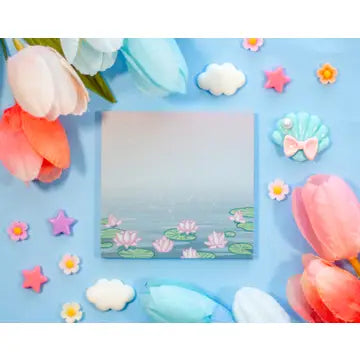 Twilight Pond - Lotus Sticky Note Pad