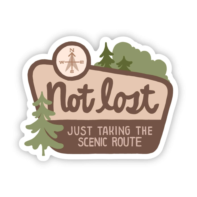 "Not Lost..." Sticker