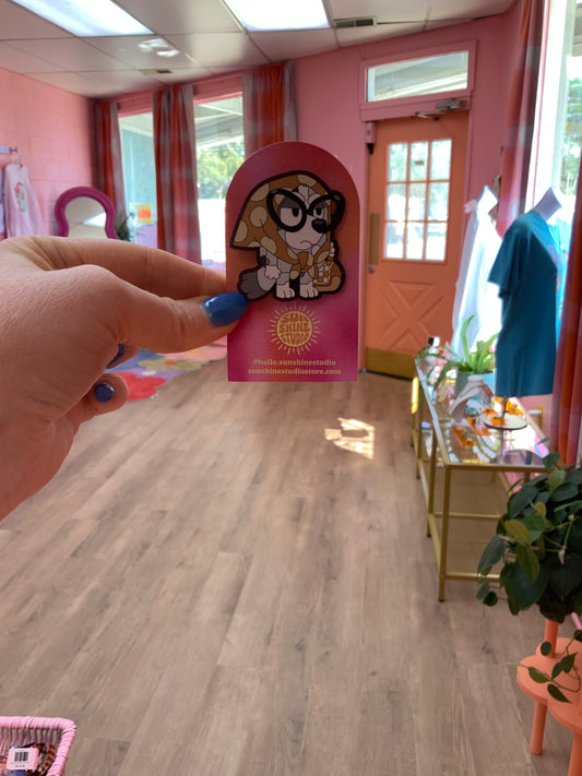 Bluey Acrylic Pin