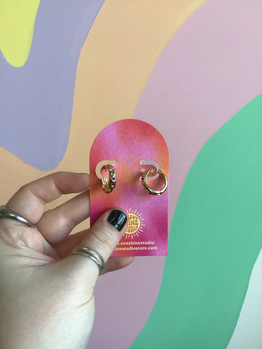 Brass Starry Night Cozy Hoops