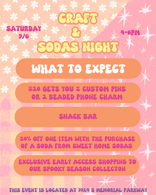 September 6 Custom Pin + Soda Event