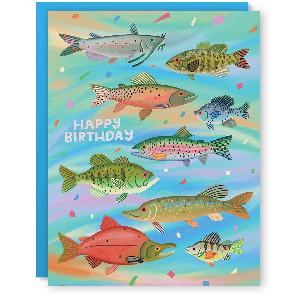 Freshwater Fish Birthday Card