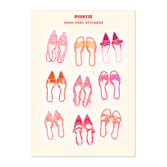 High Heel Sticker Sheet