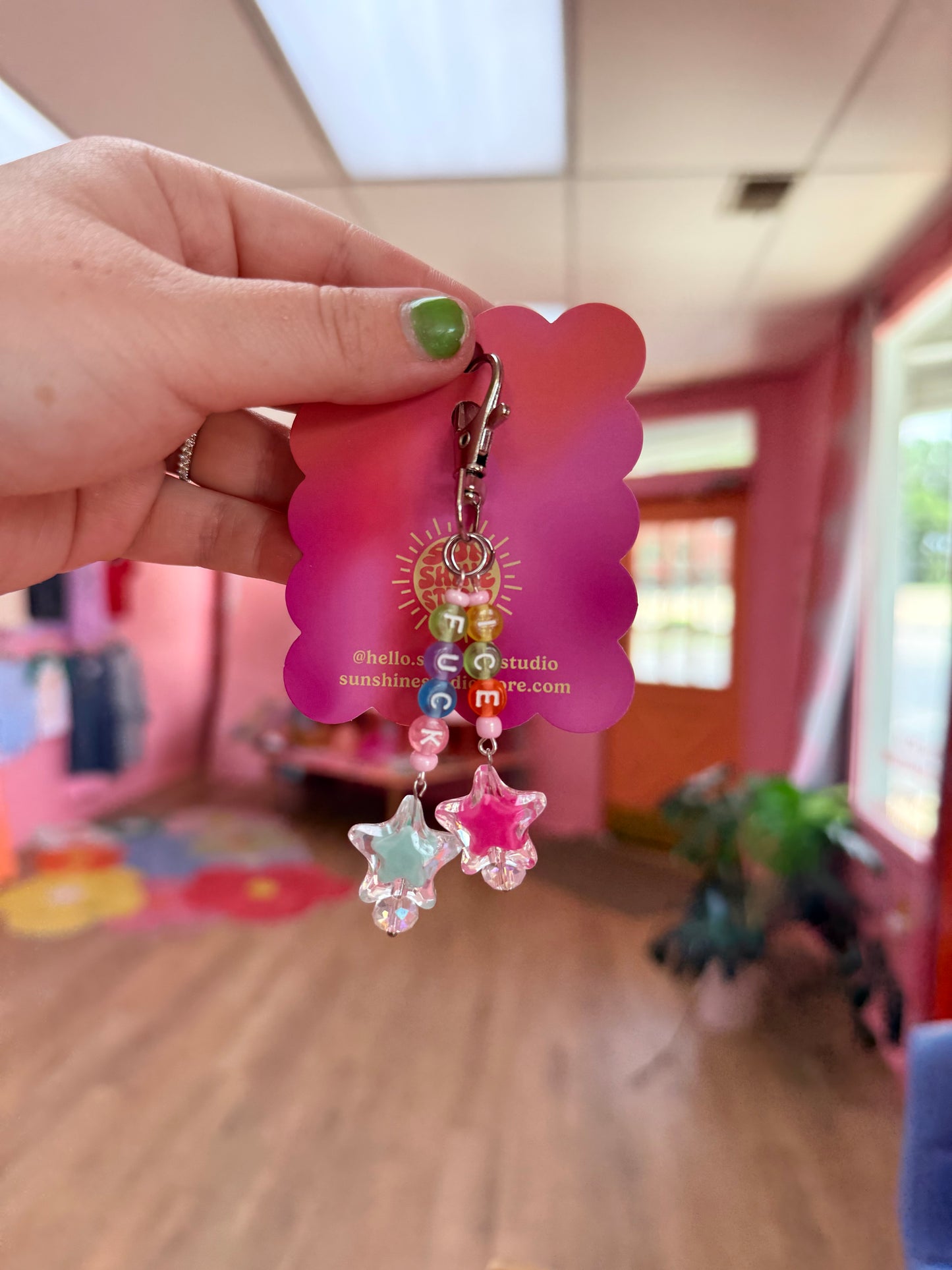 "Fuck ICE" Rainbow Pastels Bag Charm