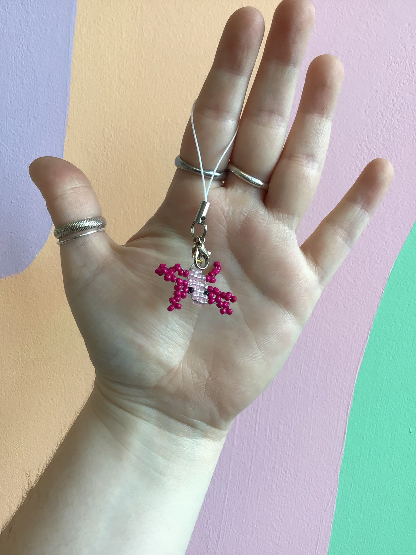 Teeny Beaded Phone/Bag Charms