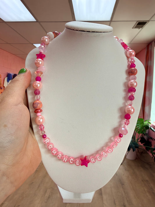 "Romance Reader" Beaded Necklace