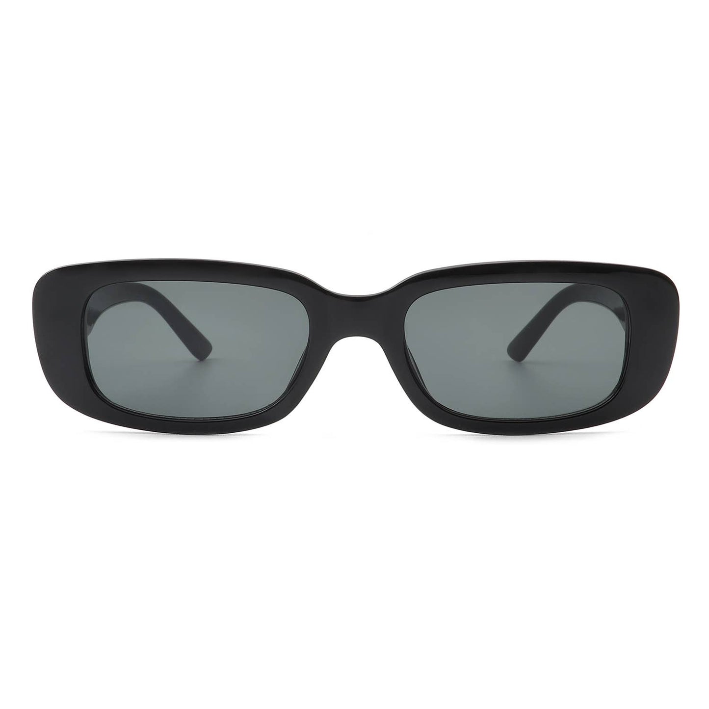 Rectangle Narrow Fashion Vintage Slim Retro Sunglasses: No Packaging