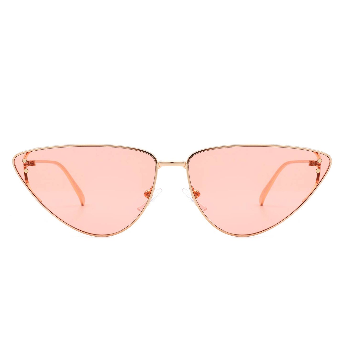 Retro Tinted Flat Lens Fashion Cat Eye Sunglasses: No Packaging