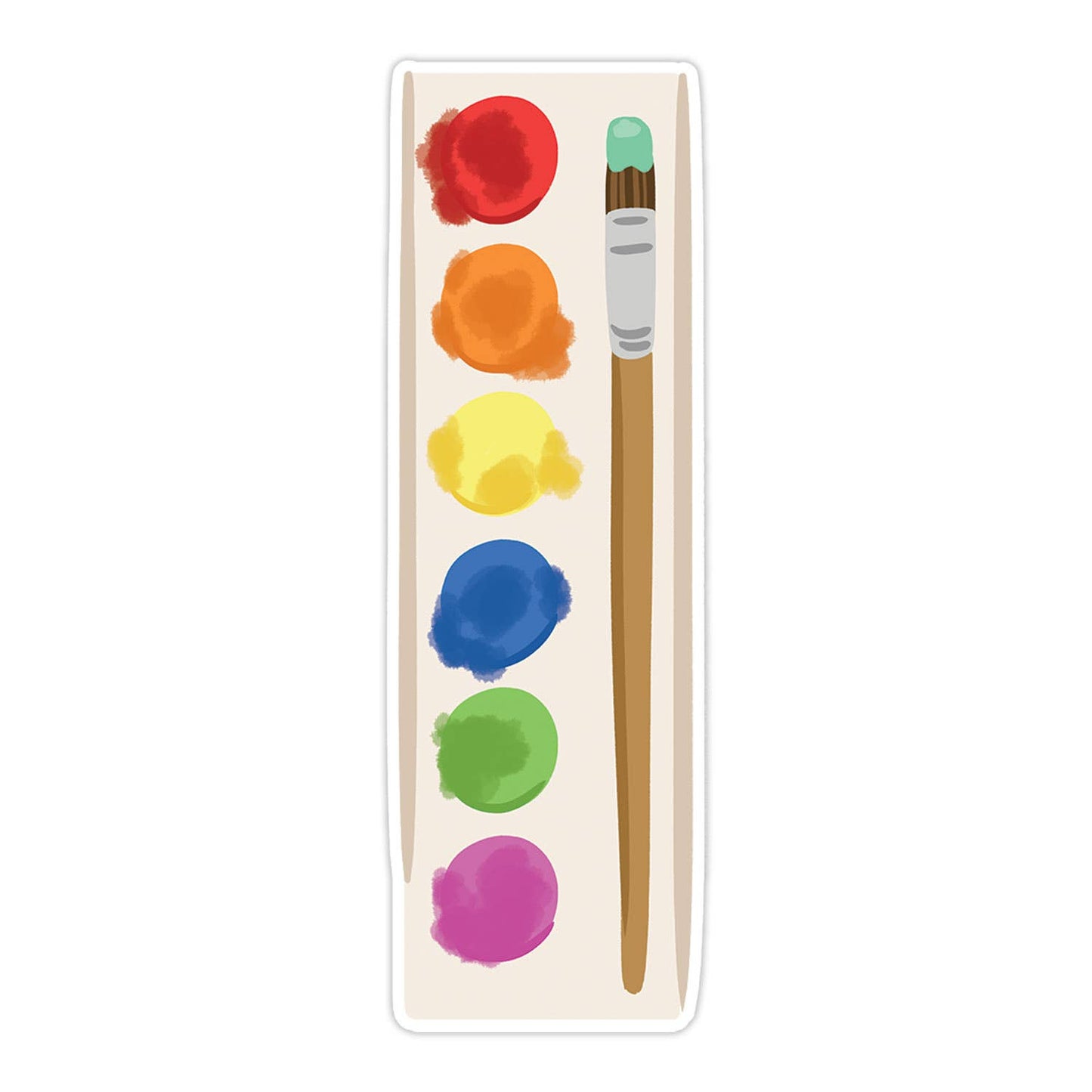 Paint Tray Die Cut Bookmark